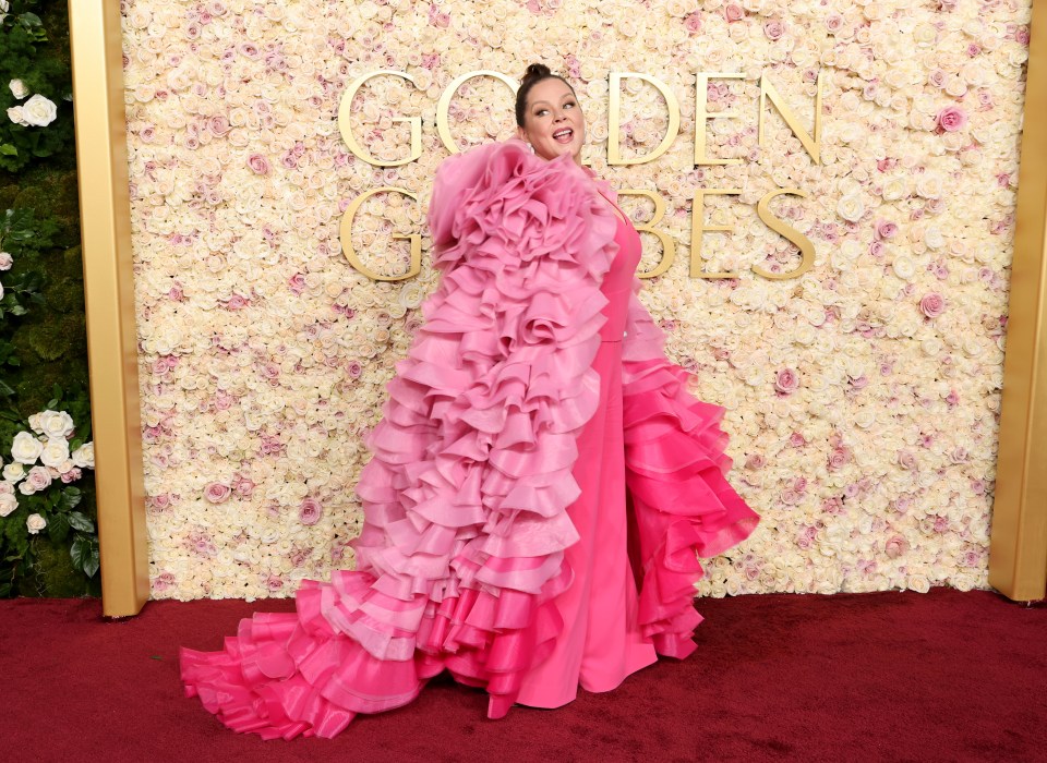 She has made a first red carpet appearance at the Golden Globes