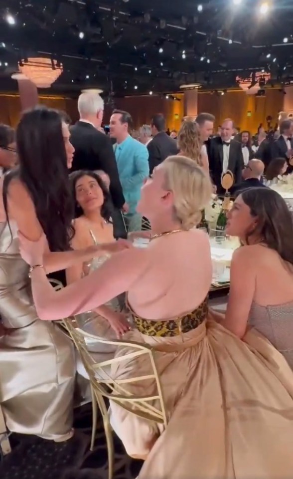 Kylie Jenner attempted to join in on a conversation with Demi Moore and Elle Fanning