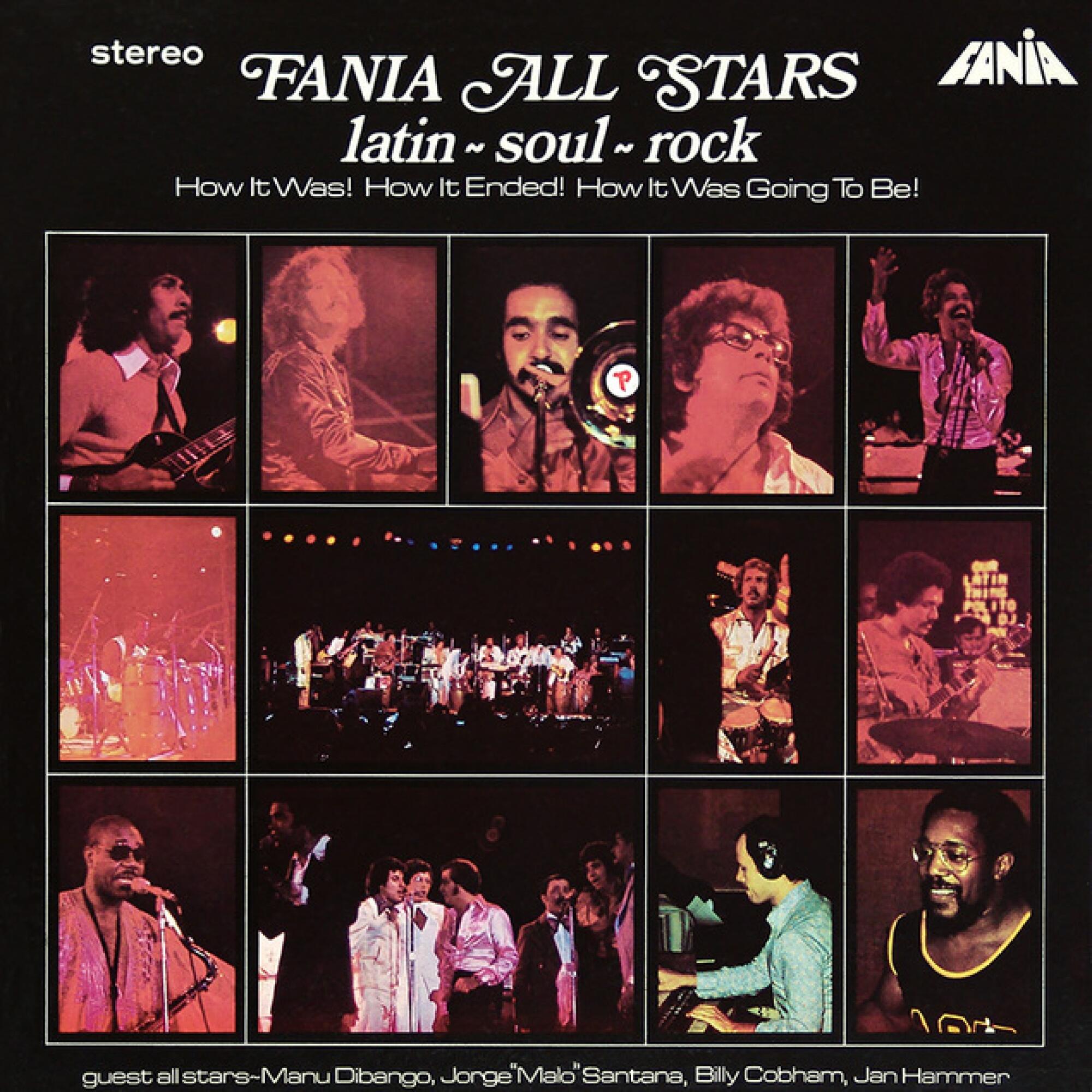 "Fania All Stars":  Fania 60th anniversary's cover art for 2024 vinyl reissues by Craft Recordings Latino.