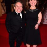 Warwick Davis and his late wife Samantha Davis at the National Television Awards.