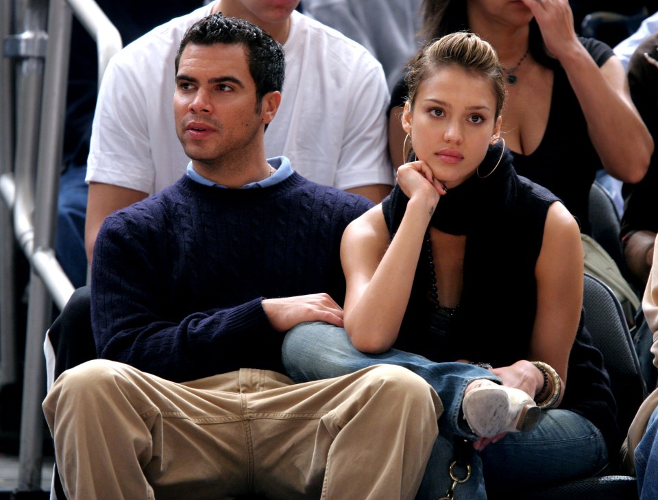 Jessica and Cash at a Knicks game back in 2005