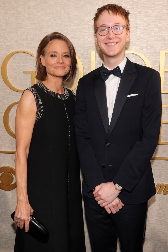 Jodie Foster and Kit Bernard at the Golden Globes.