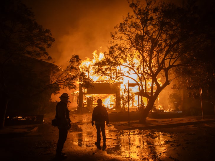 Pacific Palisades Fire In Malibu