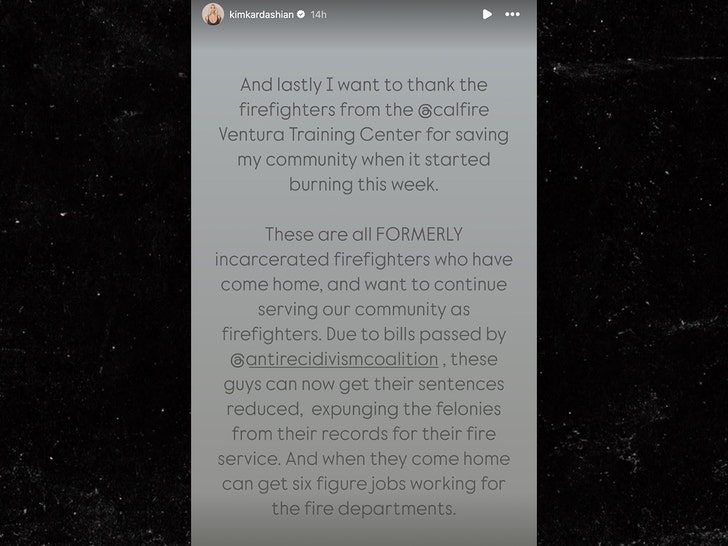 kim kardashian inmate firefighters palisades prisoners