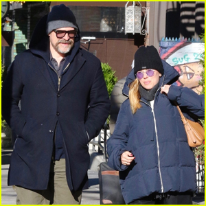 Marvel's Scarlett Johansson & David Harbour Meet Up for Lunch