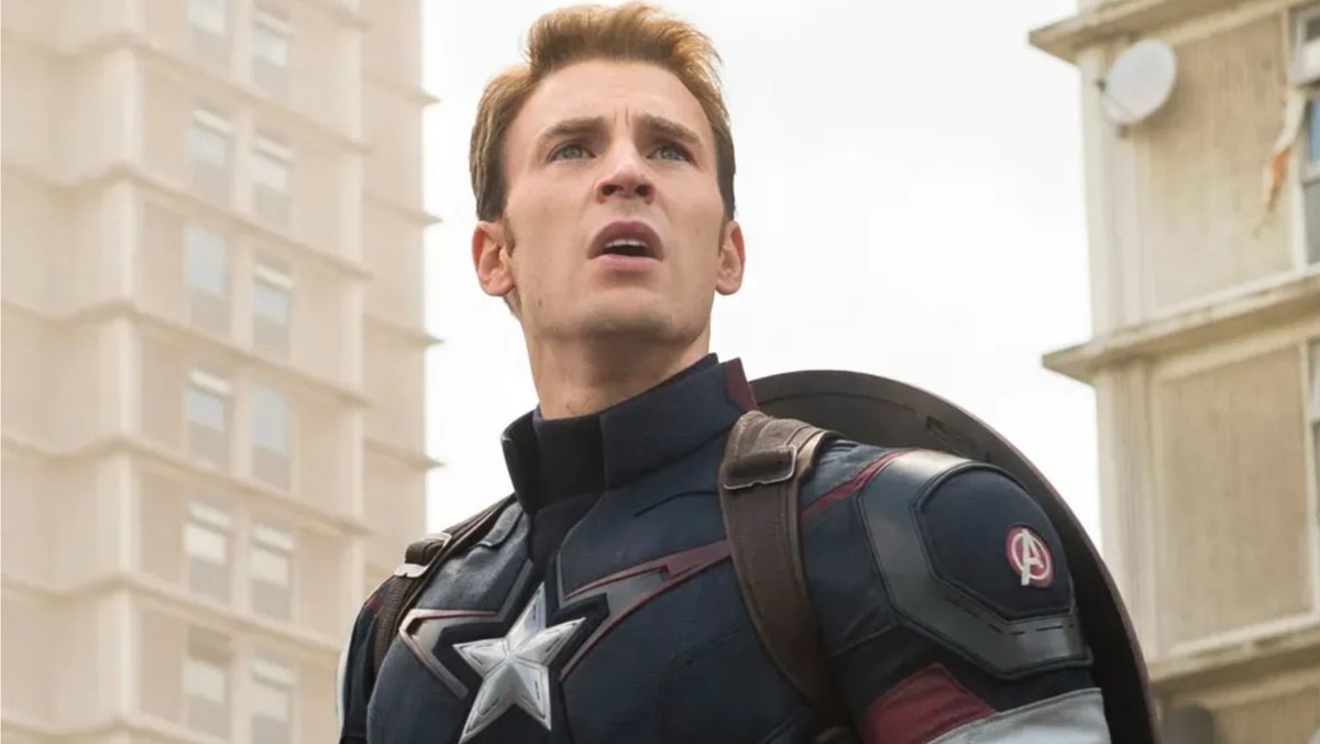 Chris Evans as Captain America in Avengers: Age of Ultron.