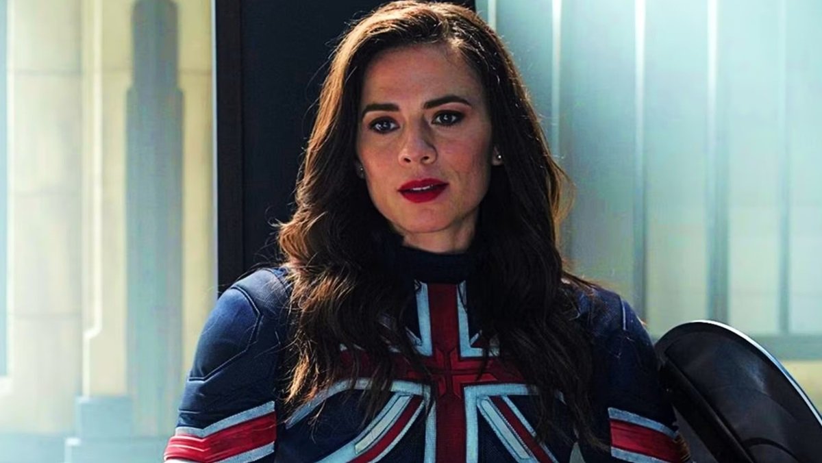 Hayley Atwell as Captain Peggy Carter in Doctor Strange in the Multiverse of Madness.