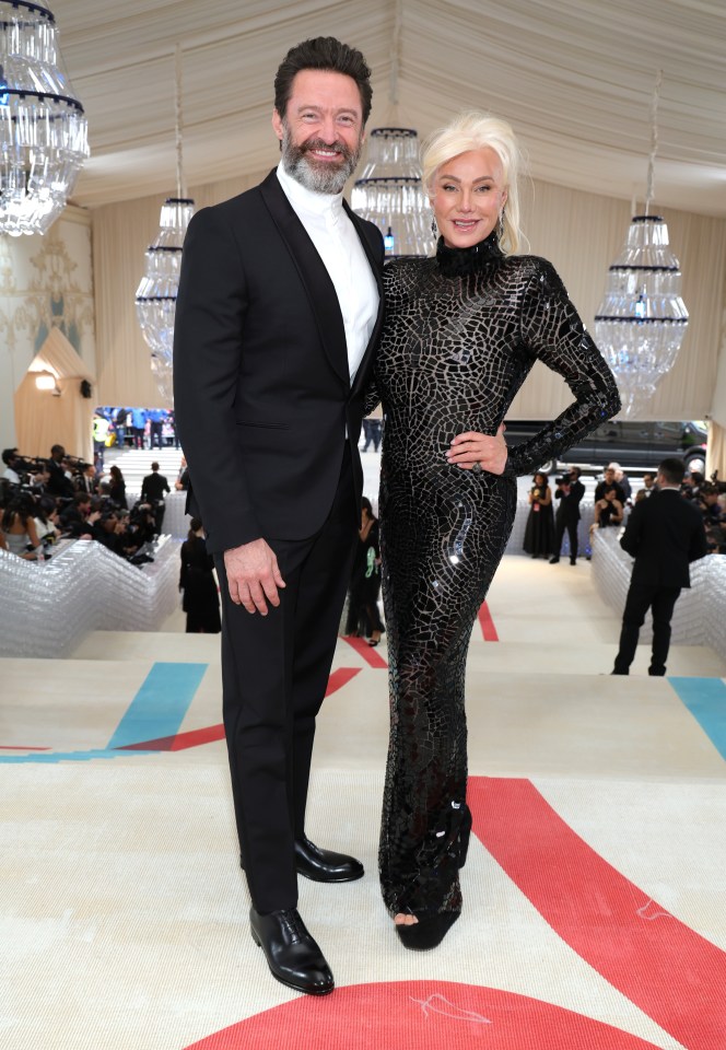 Hugh Jackman and Deborra-Lee Furness at the 2023 Met Gala.