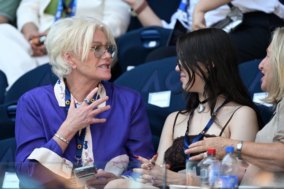 Deborra-Lee Furness and Ava Eliot Jackman at the Australian Open.