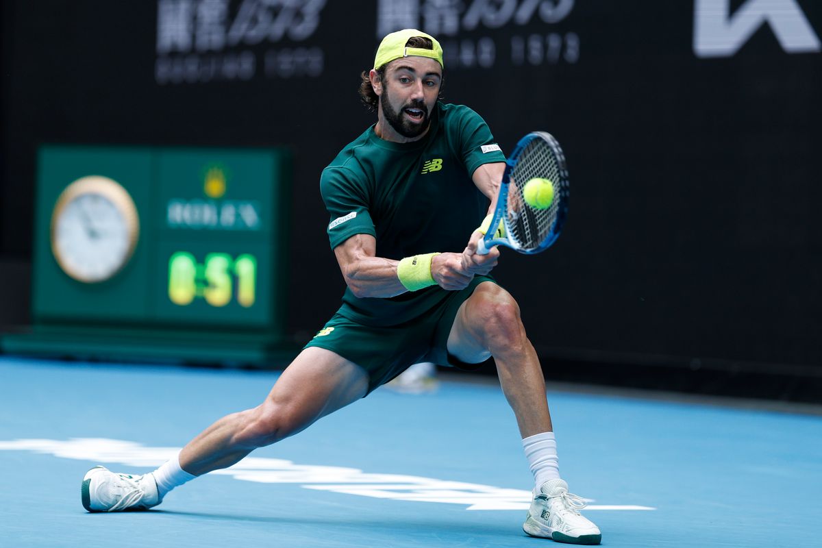 Jordan Thompson playing on the Australian Open