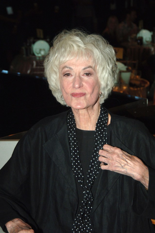 Bea Arthur backstage at a Comedy Central roast.