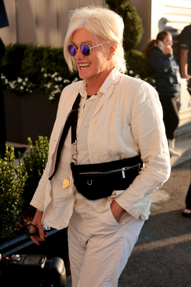 Deborra-Lee Furness at the US Open Tennis Championships.