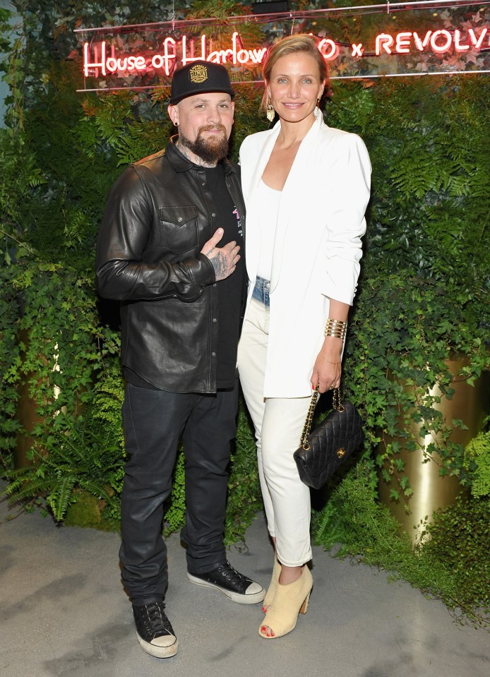 Benji Madden and Cameron Diaz at the House of Harlow 1960 x REVOLVE event.