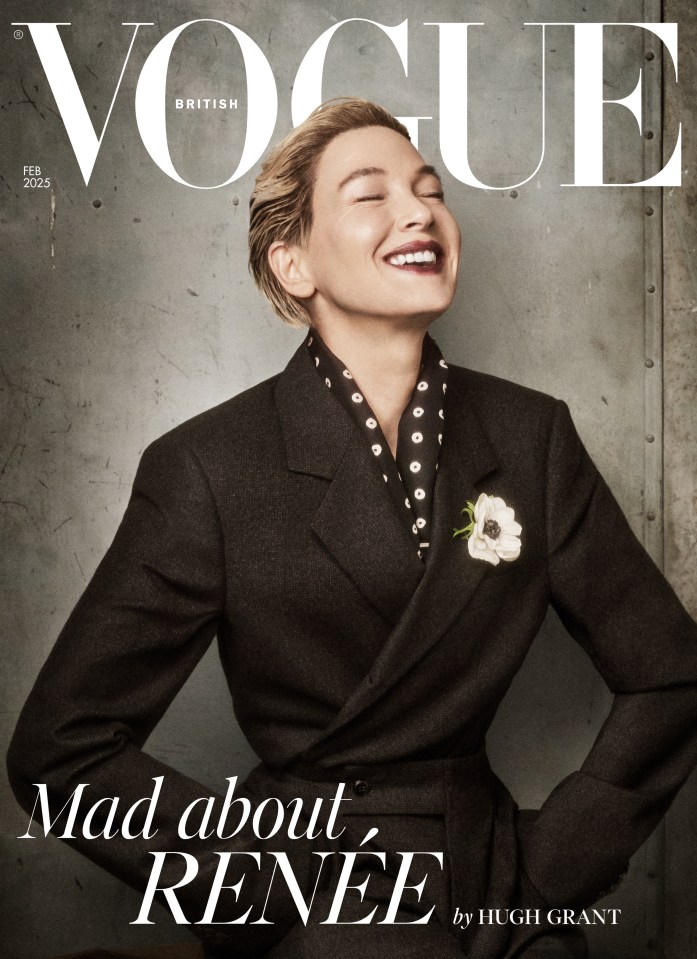 Renée Zellweger on the cover of British Vogue.