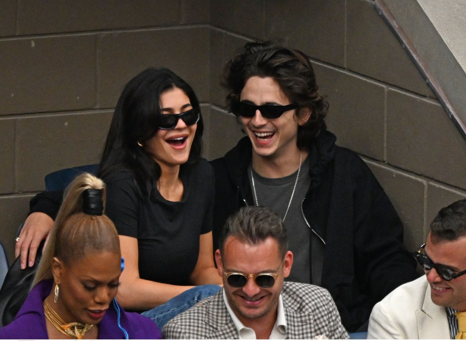 Kylie Jenner and Timothée Chalamet at the US Open.