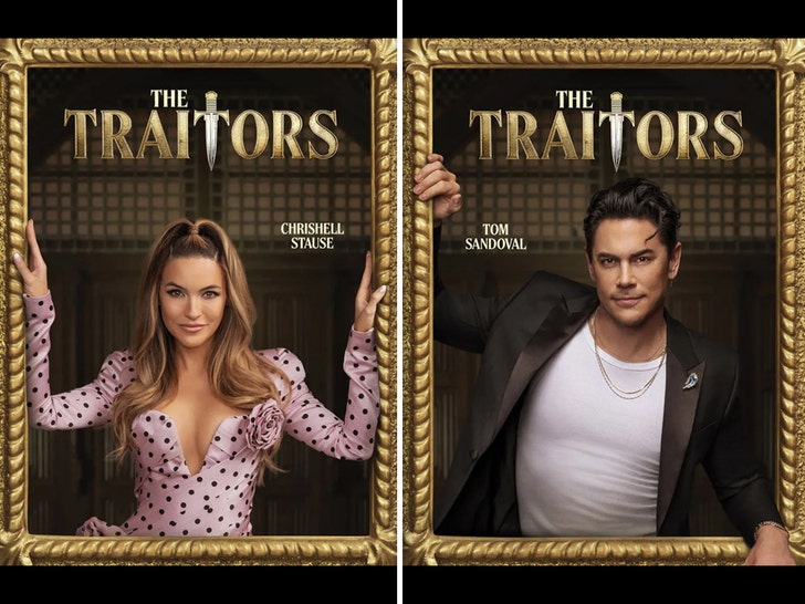 Chrishell Stause and tom sandoval the traitors 1