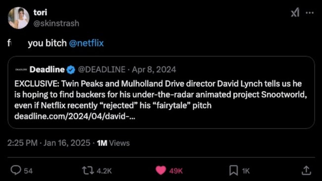 david lynch tweet