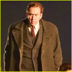 Nicolas Cage Looks Serious as He Spends Another Day on Set of 'Spider-Noir' 