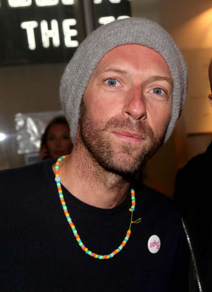 Chris Martin at the opening night of the musical "& Juliet" on Broadway.