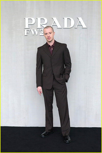 Joseph Quinn at the Prada fashion show