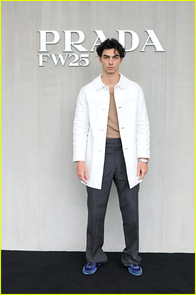 Jacob Rott at the Prada fashion show