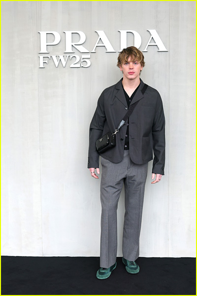 Jack Wright at the Prada fashion show