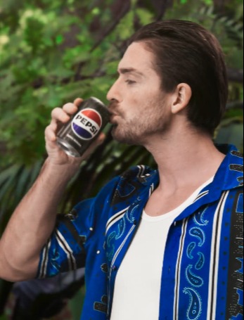 Jack Grealish drinking Pepsi in a Pepsi campaign.