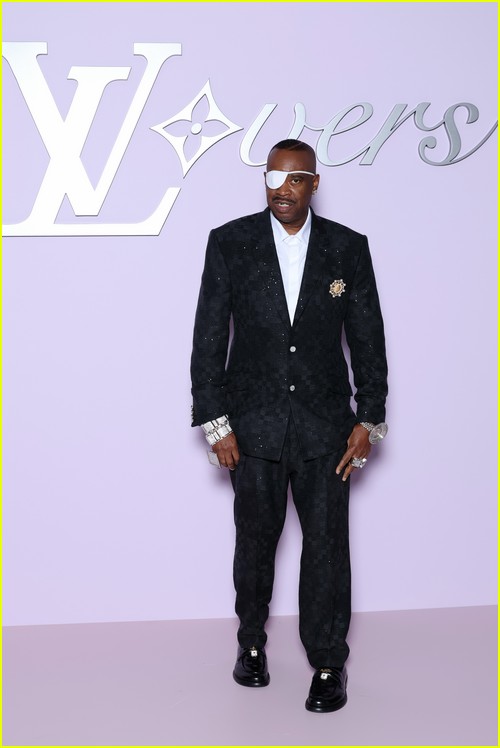 Slick Rick at the Louis Vuitton show