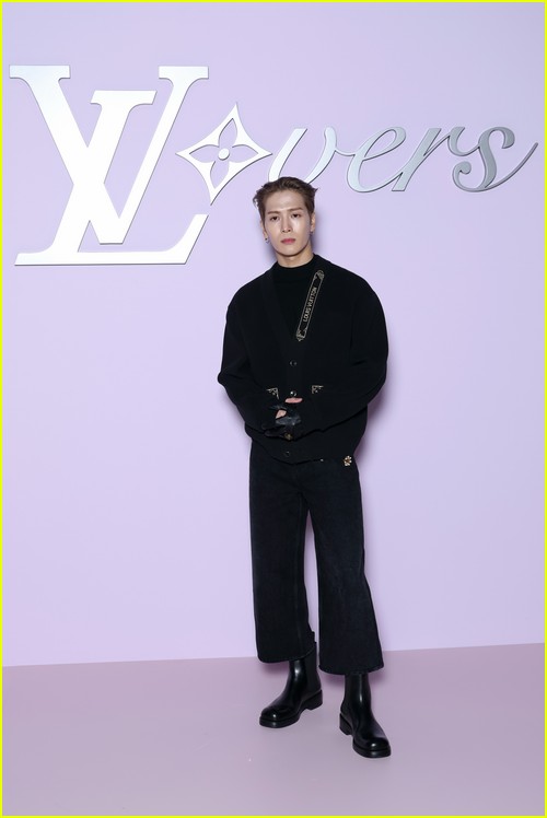 Jackson Wang at the Louis Vuitton show