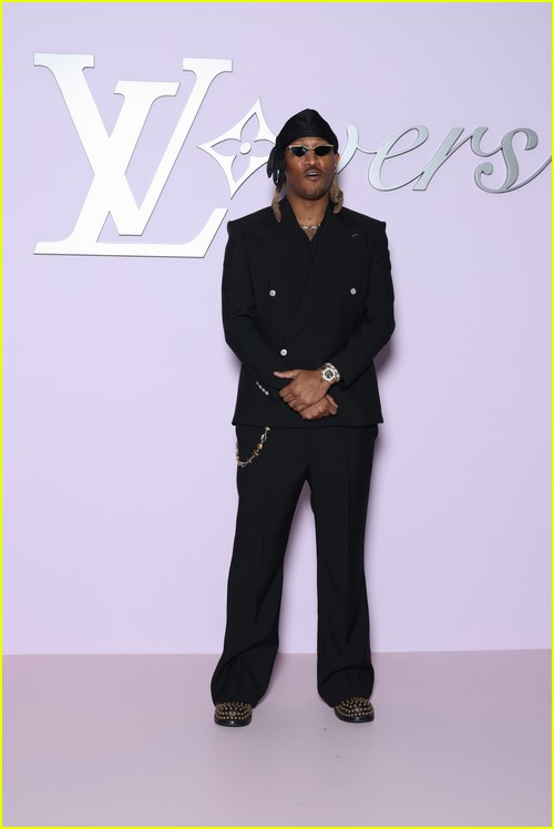 Future at the Louis Vuitton show