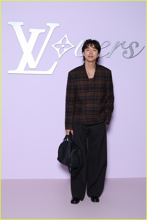 Gong Yoo at the Louis Vuitton show