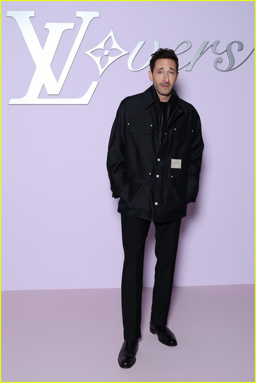 Adrien Brody at the Louis Vuitton show