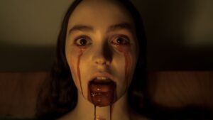 lily rose depp bleeds from her eyes and mouth in trailer for nosferatu