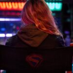 Milly Alcock on set of Supergirl: Woman of Tomorrow