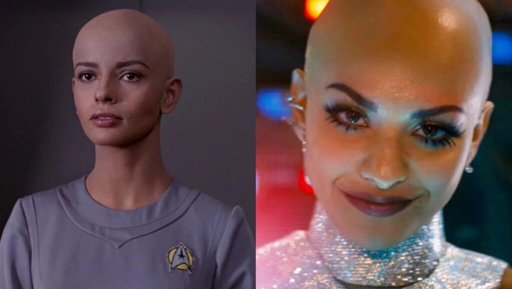 Deltans in Star Trek: The Motion Picture (L) and in Star Trek: Section 31 (R)