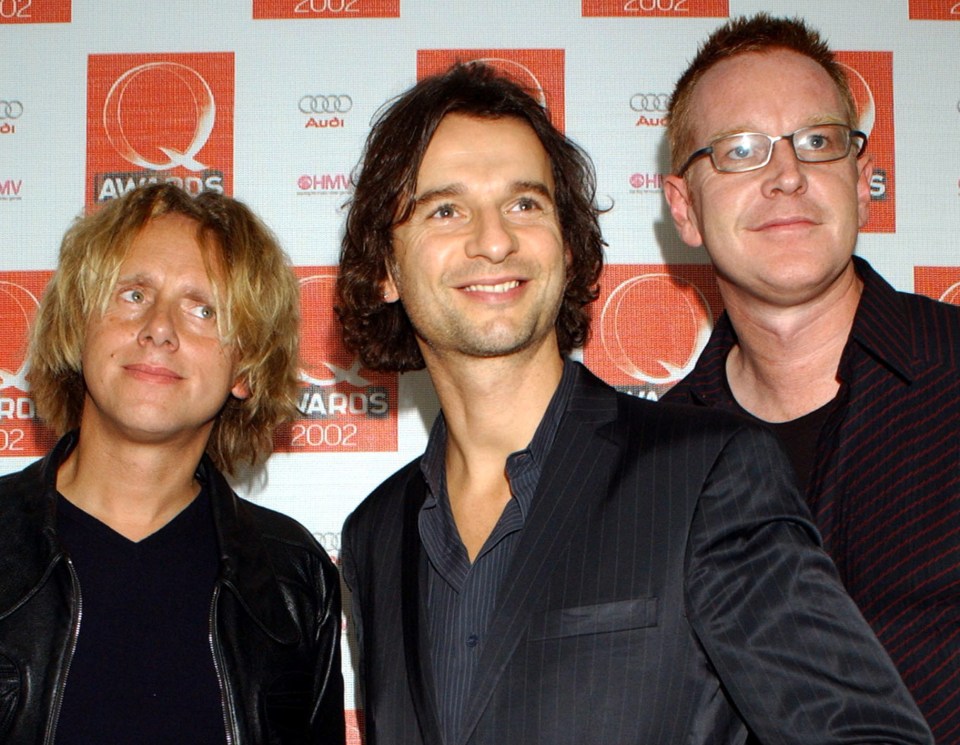 Depeche Mode at the Q Awards 2002.