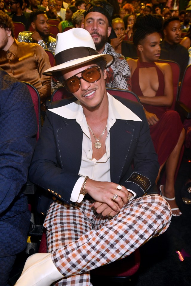 Bruno Mars at the 2022 BET Awards.