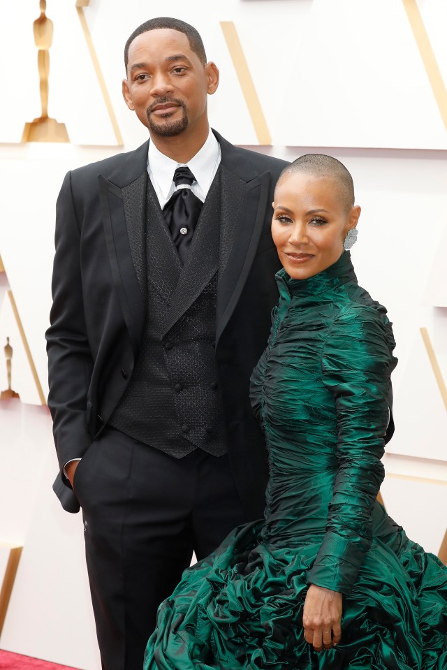 Will Smith and Jada Pinkett Smith at the Academy Awards.