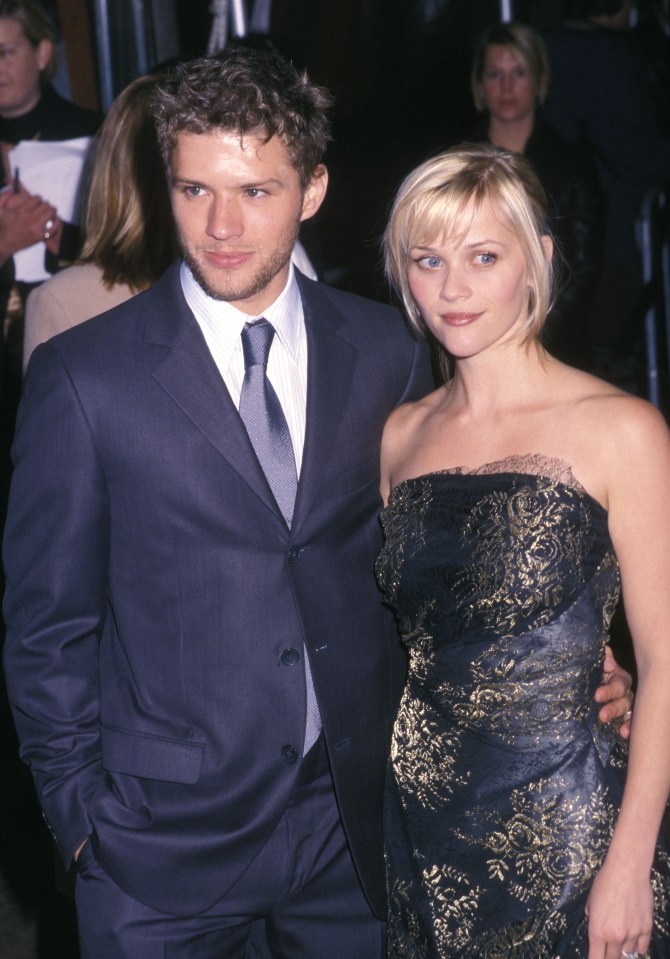 Ryan Phillippe and Reese Witherspoon at a premiere.