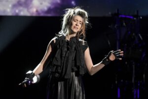 Imogen Heap, seen here performing during the 62nd Annual GRAMMY Awards Premiere Ceremony on January 26, 2020 in Los Angeles, scored her first song on the Billboard Hot 100 pop chart this month, 30 years into her career.