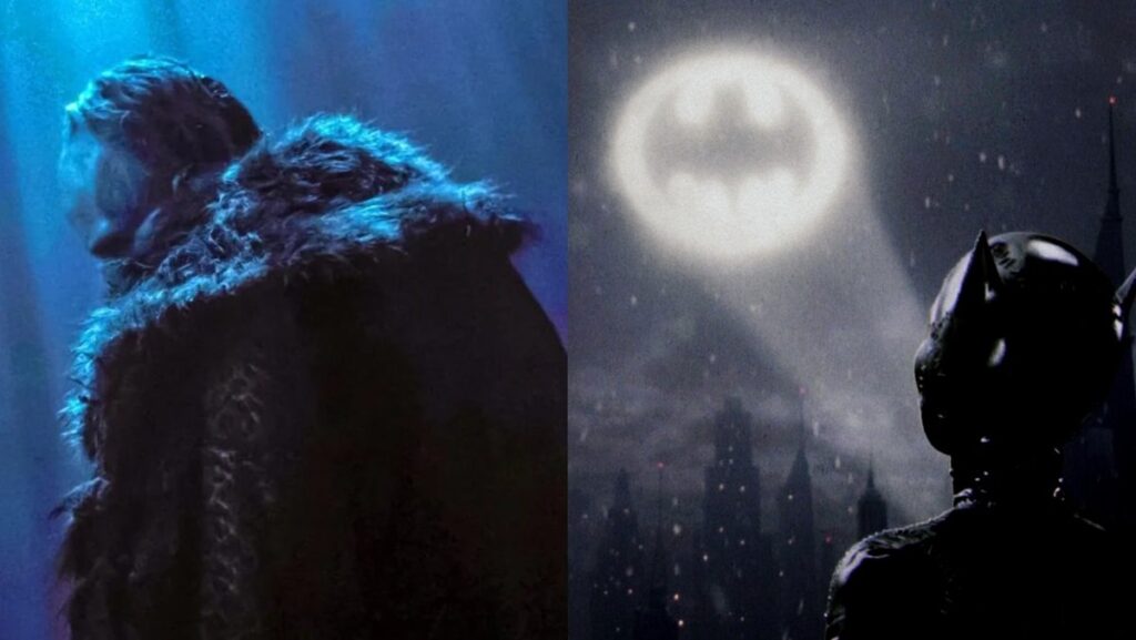 (Left) Bill Skarsgard as Count Orlock in Nosferatu (Right) Catwoman in Batman Returns.