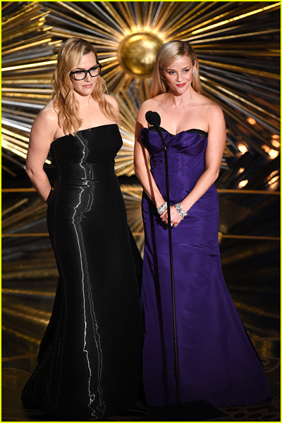 Reese Witherspoon and Kate Winslet at Oscars in 2016