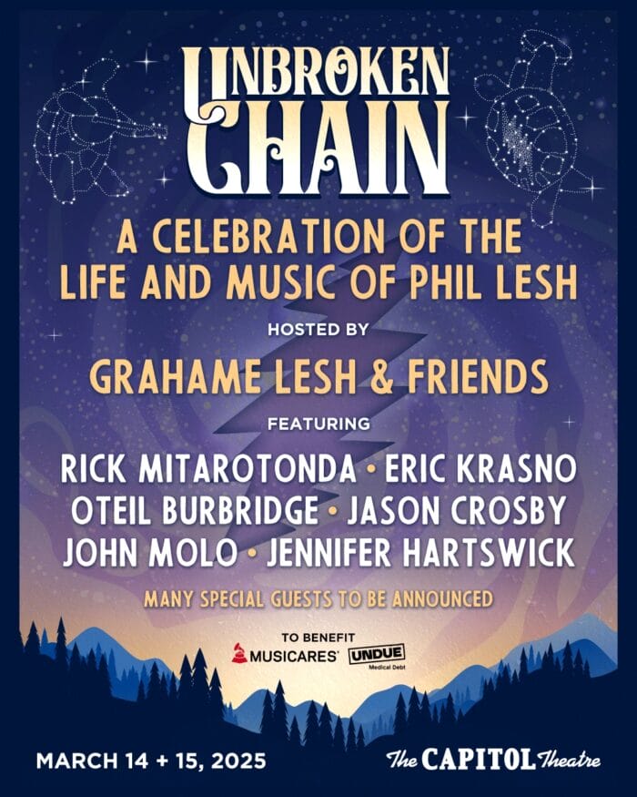 A Celebration of the Life and Music of Phil Lesh to be Hosted by Grahame Lesh & Friends at The Capitol Theatre, Featuring Rick Mitarotonda, Eric Krasno, Oteil Burbridge and More