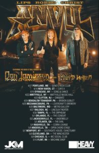 ANVIL Announces Spring 2025 U.S. East Coast Tour With DON JAMIESON And MIDNITE HELLION