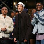 Sean Paul (left), Brody and Jamaican singer Wayne Wonder (right) during the evening's curtain call.