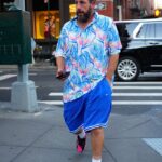 Adam Sandler is seen in his customary drip on Oct. 6, 2024, in New York City.