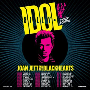 BILLY IDOL And JOAN JETT & THE BLACKHEARTS Announce 2025 U.S. Tour