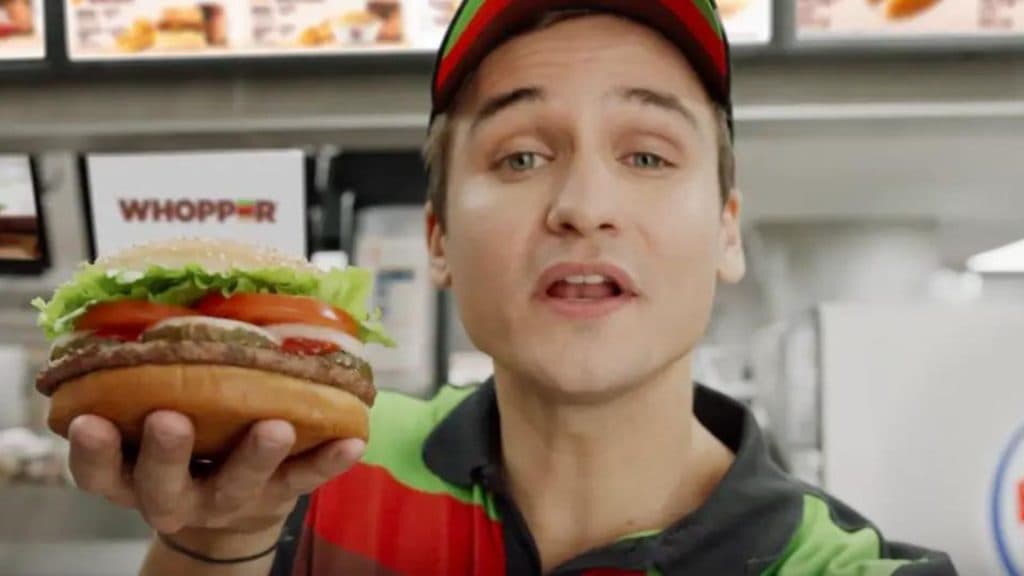 Whopper ad from the US