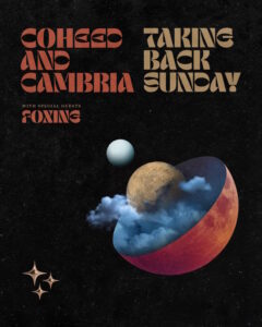 COHEED AND CAMBRIA Announces Summer 2025 North American Co-Headline Tour With TAKING BACK SUNDAY