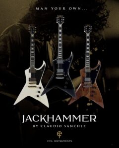 COHEED AND CAMBRIA's CLAUDIO SANCHEZ Announces New Guitar 'The Jackhammer'